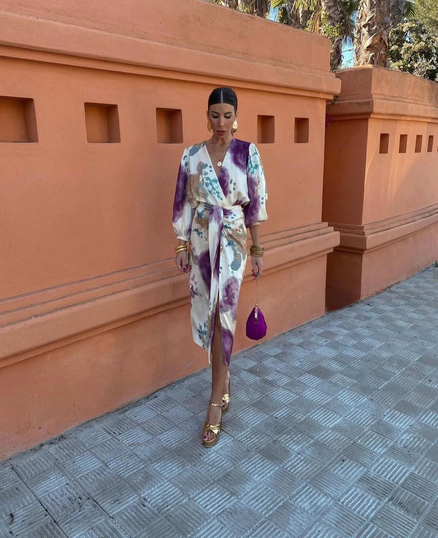 LAURA - Vestido con escote en V