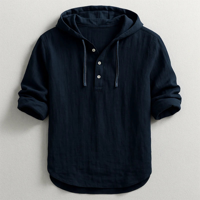 Camisa de Lino con Capucha