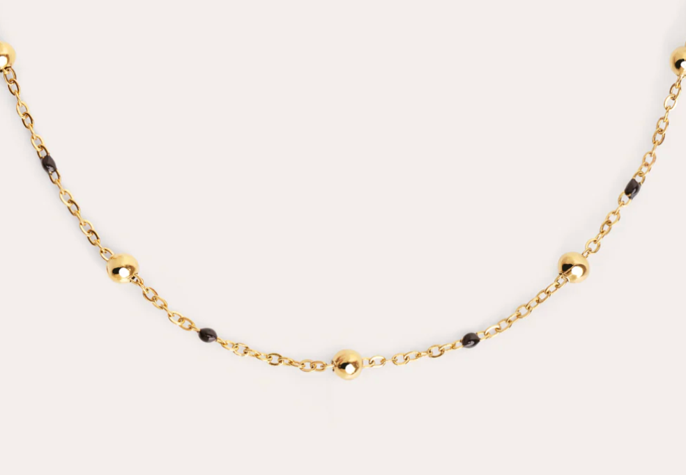 Collar Noir • Esencia Minimalista Bañada en Oro