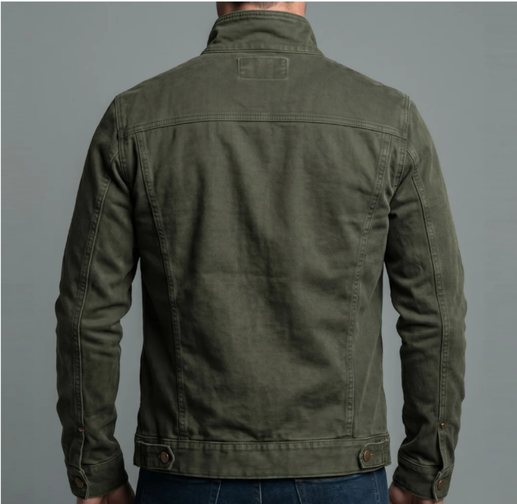 Chaqueta de algodón con cremallera