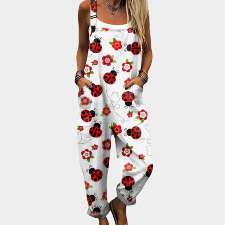 Mono Blanco Estampado Mariquitas