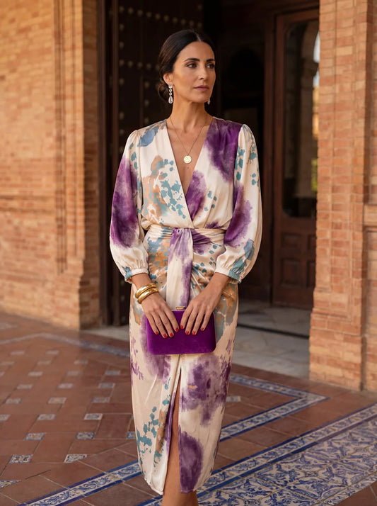 LAURA - Vestido con escote en V