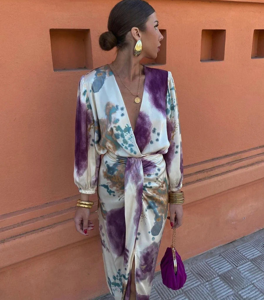 LAURA - Vestido con escote en V
