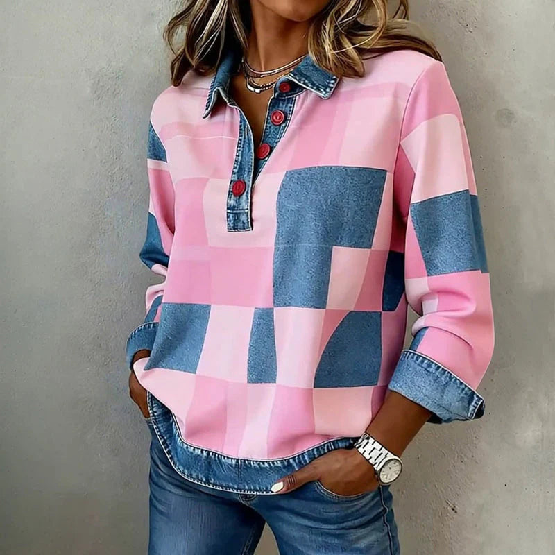 Sudadera a cuadros vintage
