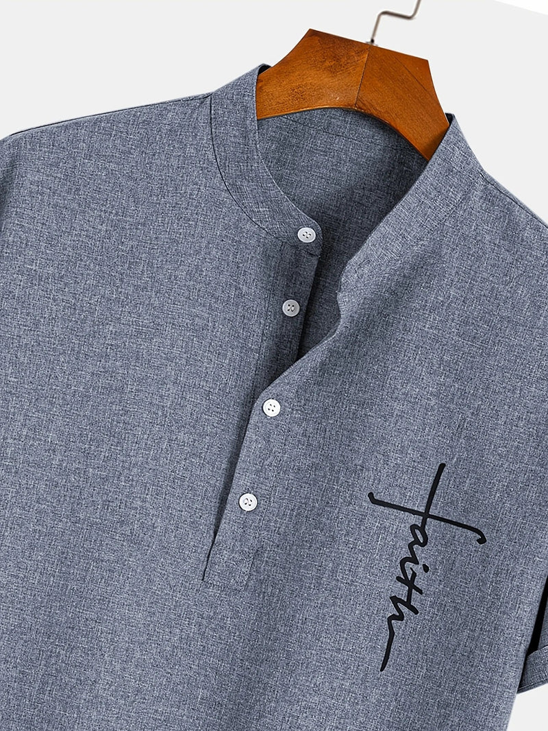 Camisa de Cuello Mao