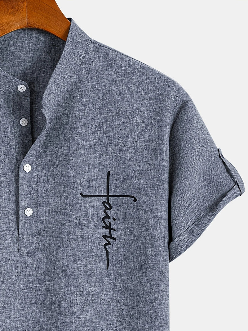 Camisa de Cuello Mao