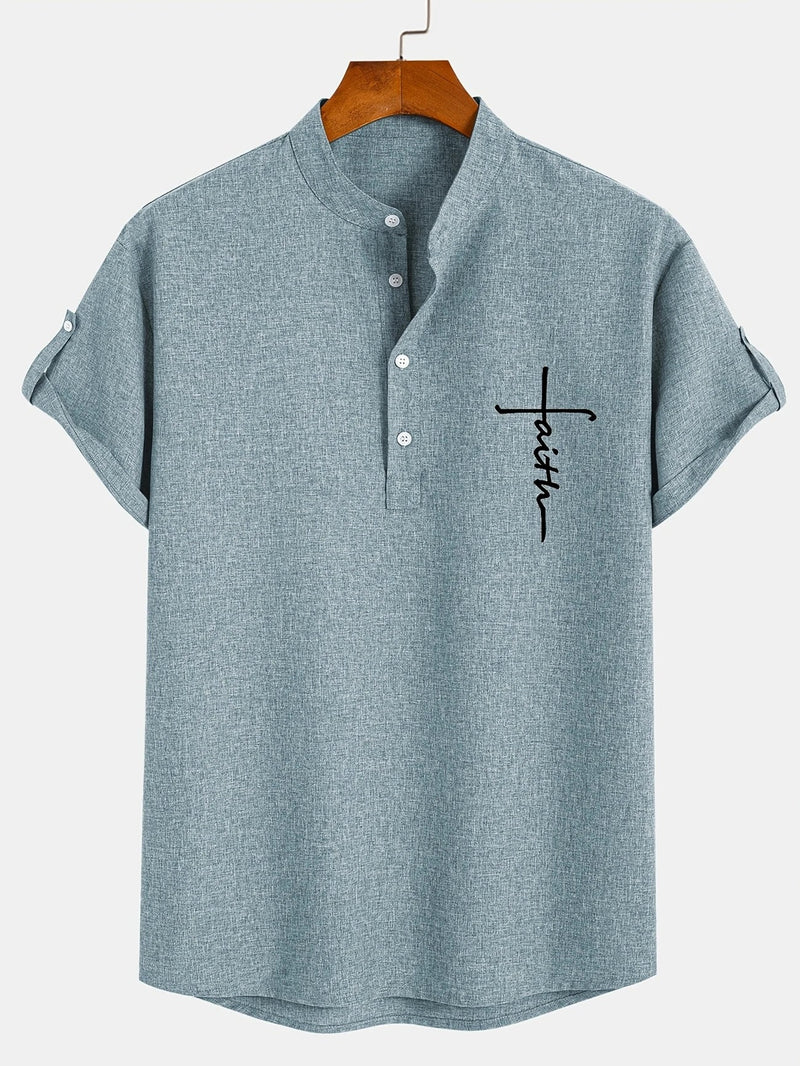 Camisa de Cuello Mao