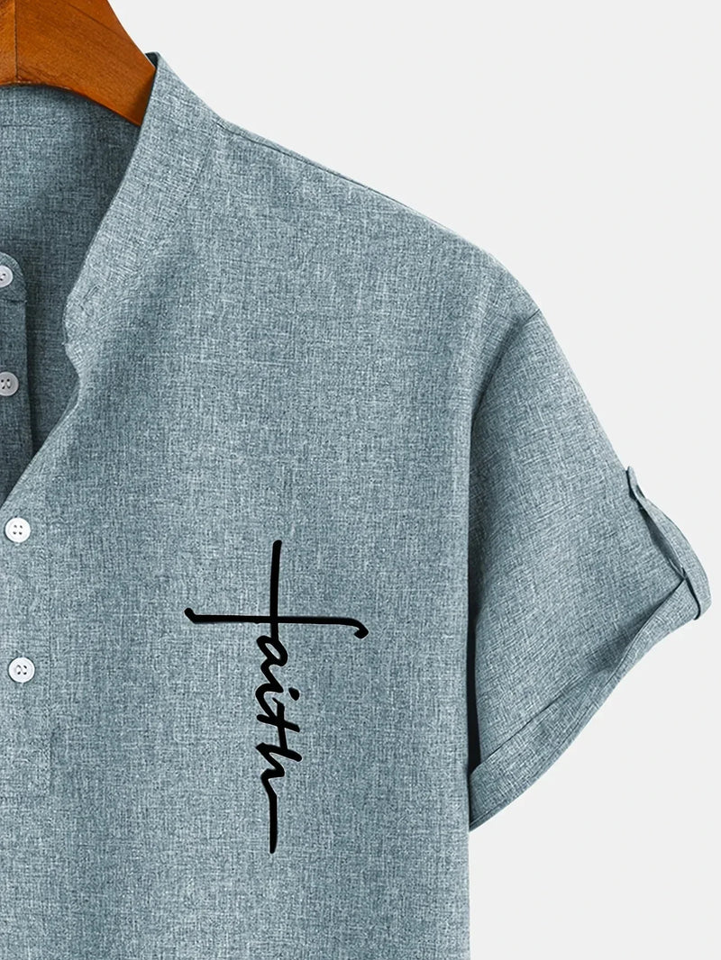Camisa de Cuello Mao