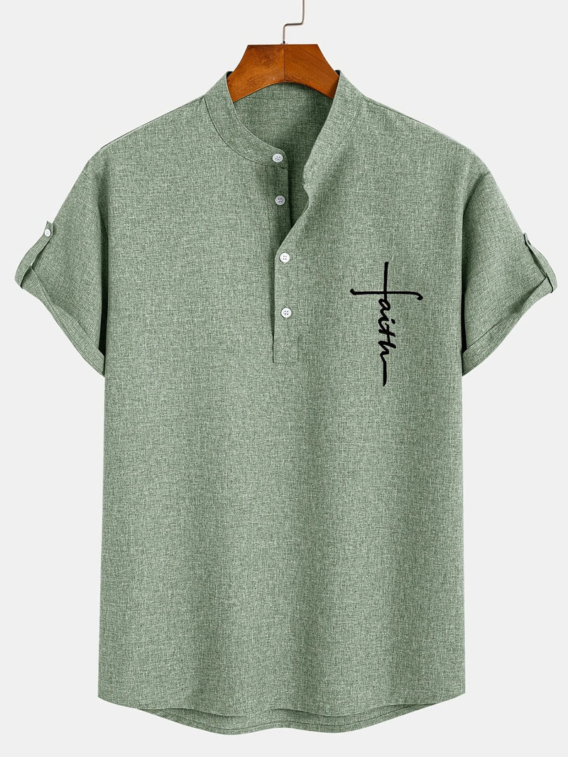 Camisa de Cuello Mao