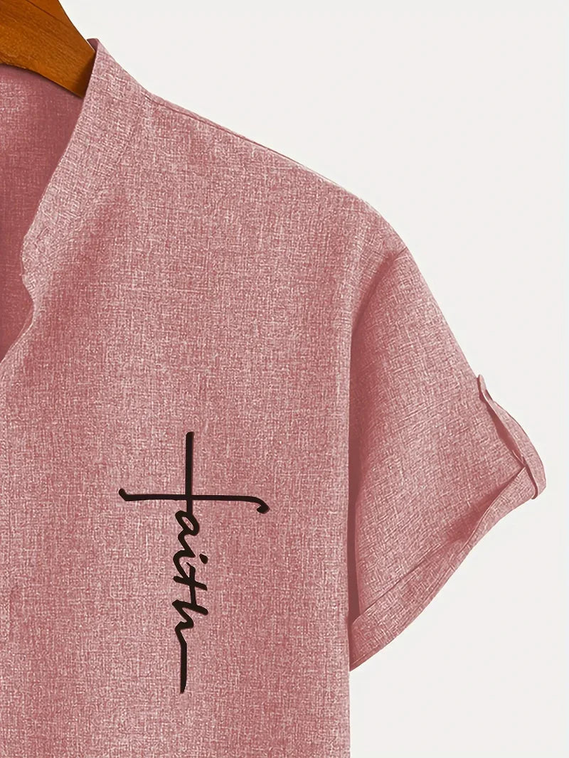 Camisa de Cuello Mao