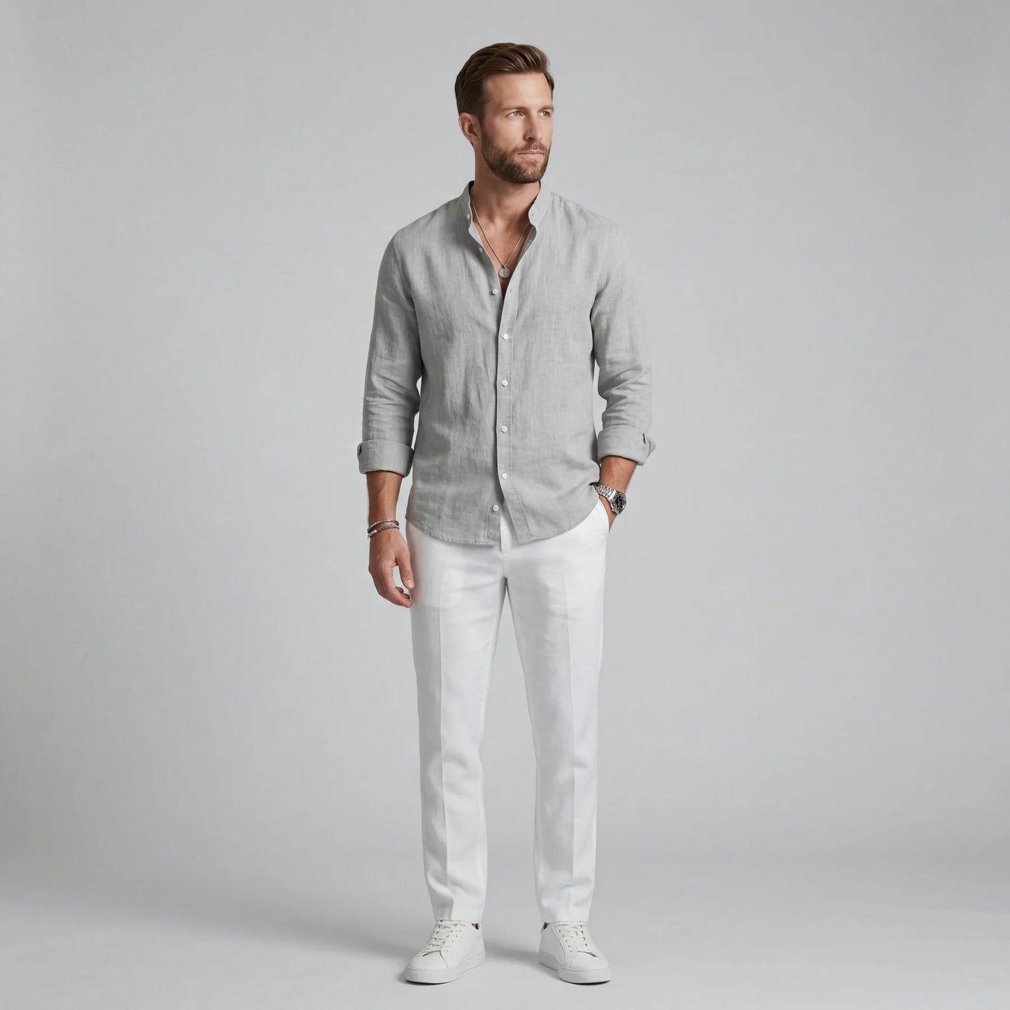 Luca - Camisa de lino elegante y ligera
