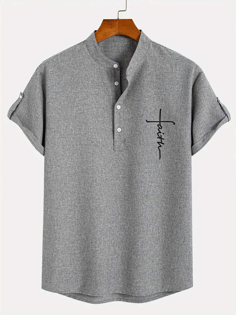 Camisa de Cuello Mao