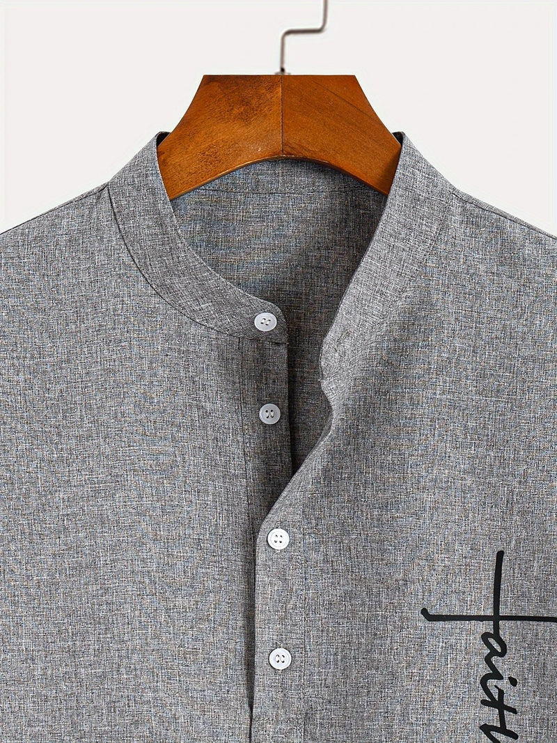 Camisa de Cuello Mao