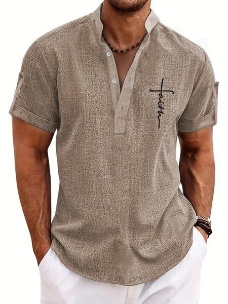 Camisa de Cuello Mao