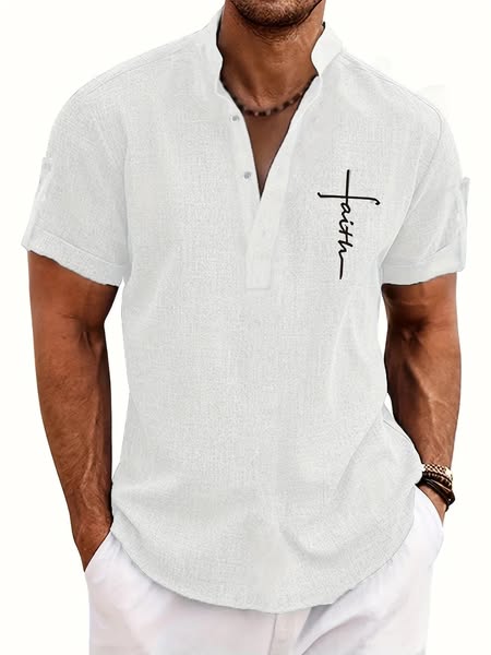 Camisa de Cuello Mao