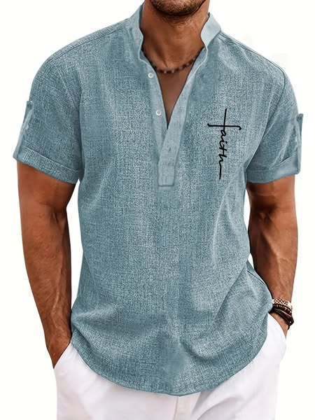 Camisa de Cuello Mao