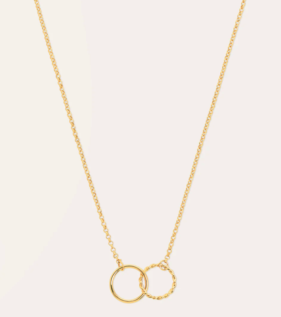 Collar Eterna – Sofisticación Minimalista en Baño de Oro