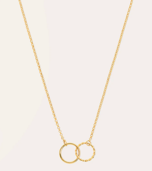 Collar Eterna – Sofisticación Minimalista en Baño de Oro