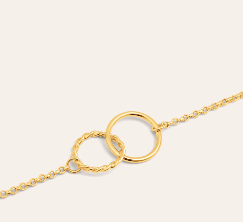 Collar Eterna – Sofisticación Minimalista en Baño de Oro