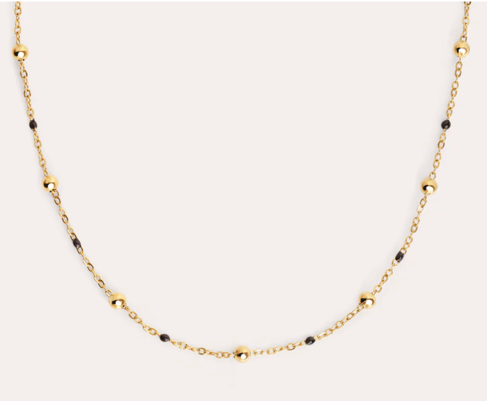 Collar Noir • Esencia Minimalista Bañada en Oro