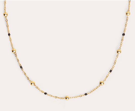 Collar Noir • Esencia Minimalista Bañada en Oro