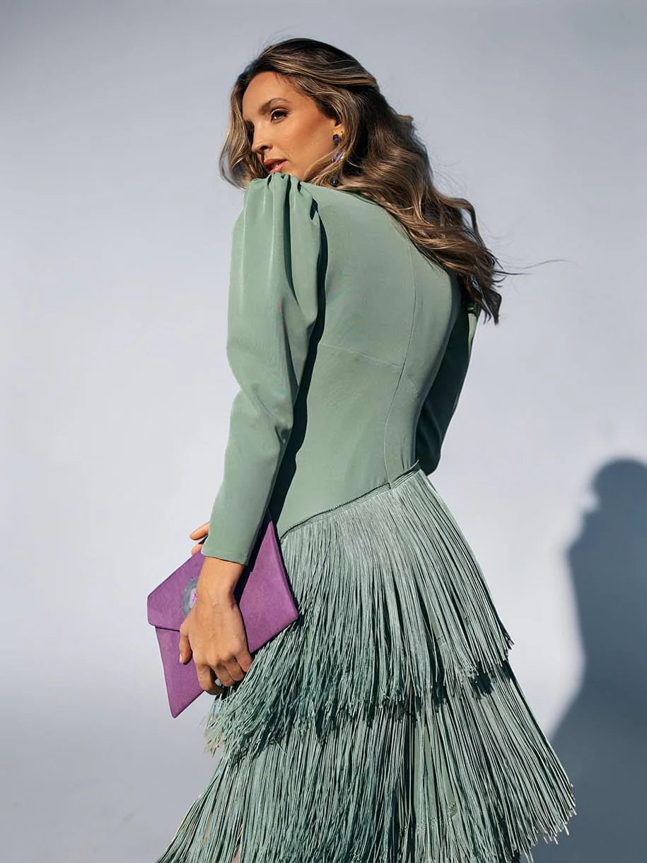 Vestido Siena Flecos