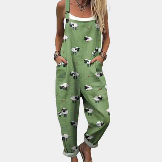 Mono Verde Estampado Ovejas