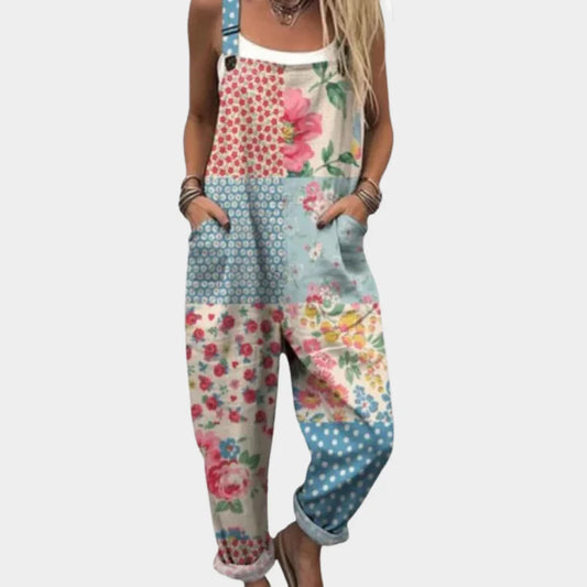 Mono Estampado Azul y Rosa