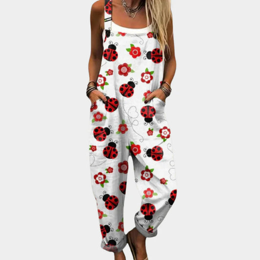 Mono Blanco Estampado Mariquitas
