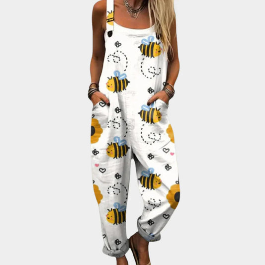 Mono Blanco Estampado Abejas
