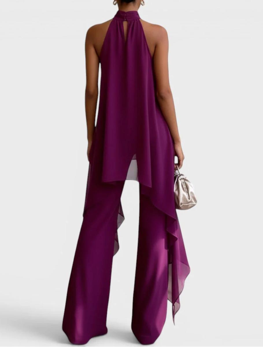 OLGA - Conjunto Elegante Cuello Halter