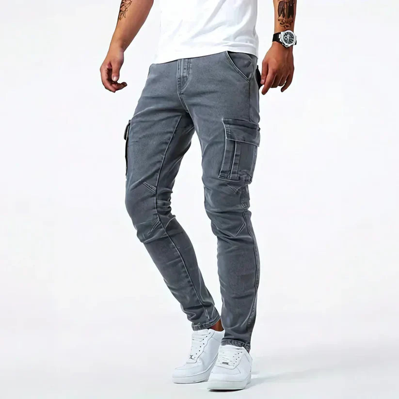 Pantalón Vaquero Cargo Elástico