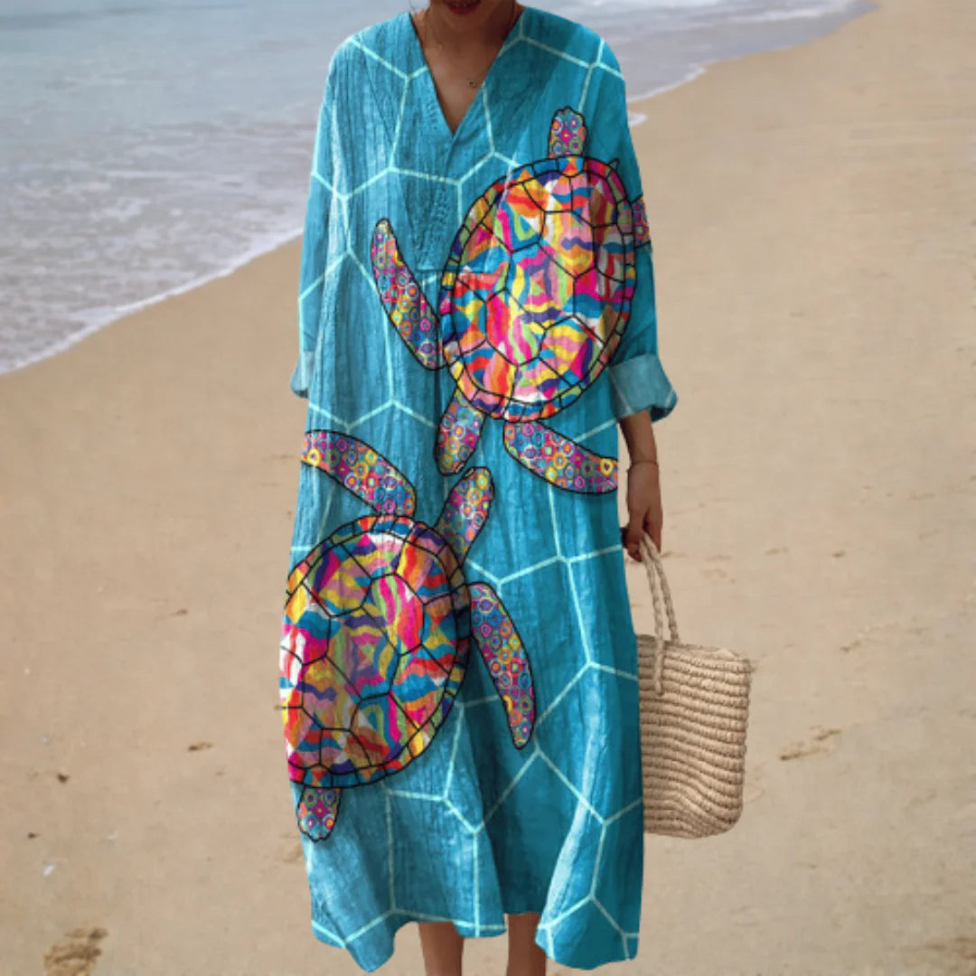 Vestido estampado de verano