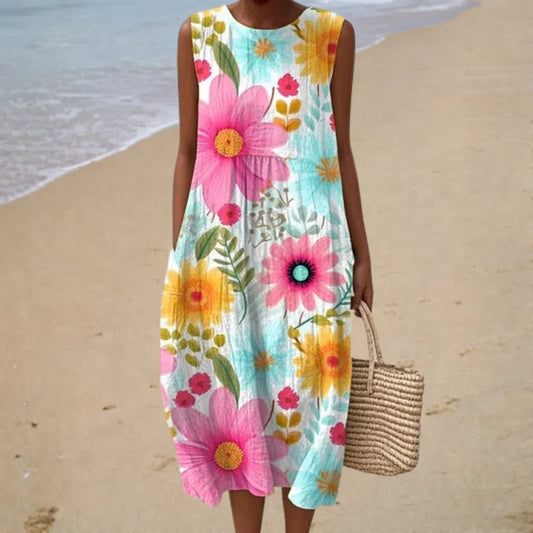 Vestido estampado de verano