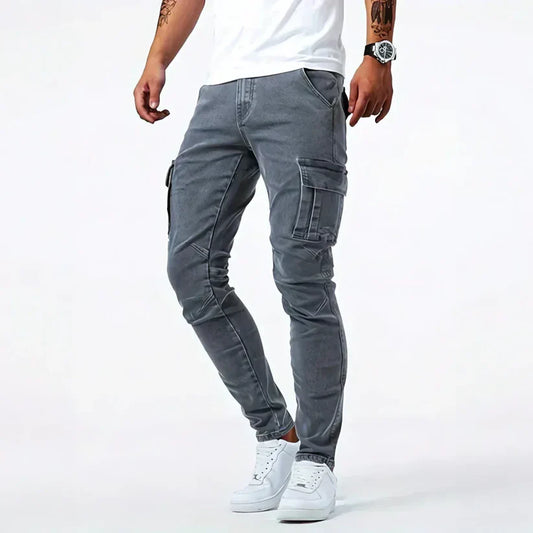 Pantalón Vaquero Cargo Elástico