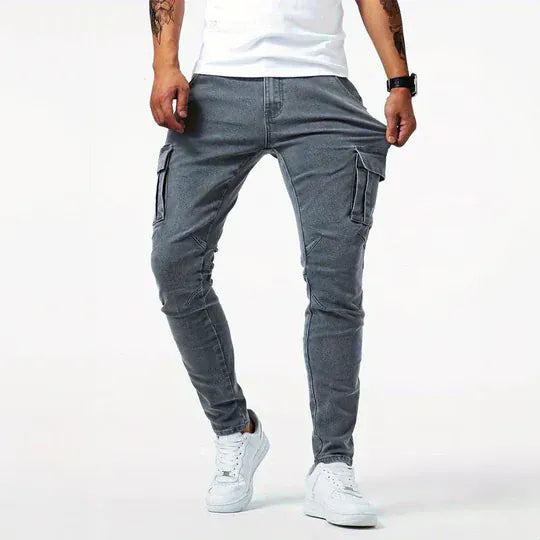 Pantalón Vaquero Cargo Elástico