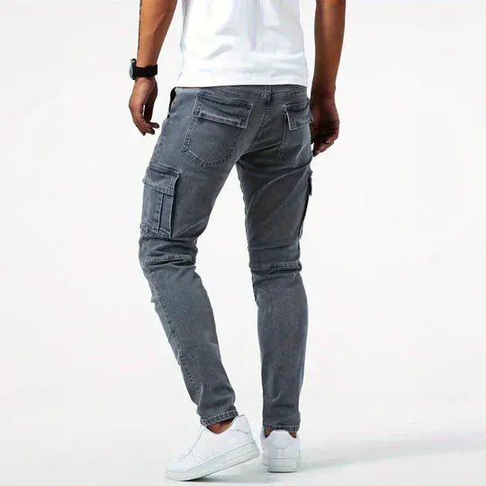 Pantalón Vaquero Cargo Elástico