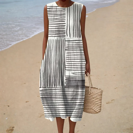 Vestido estampado de verano