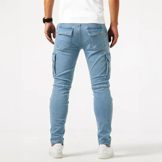 Pantalón Vaquero Cargo Elástico