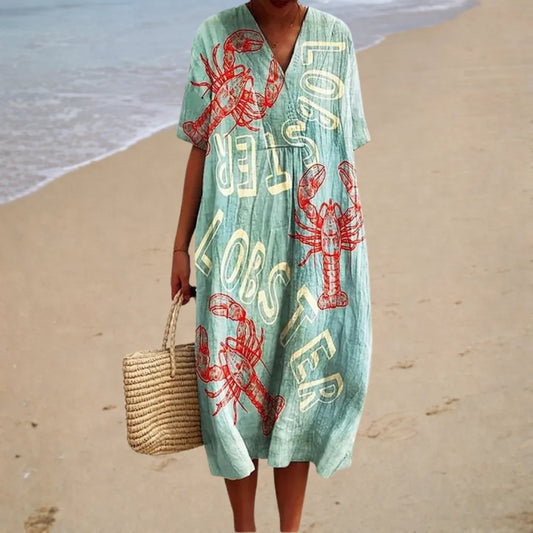 Vestido estampado de verano