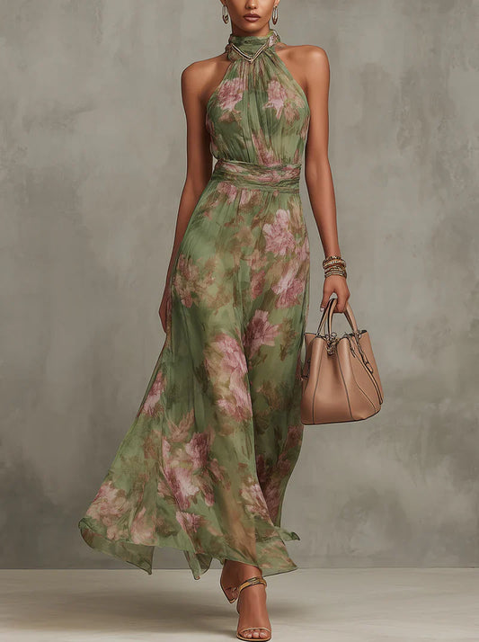 Vestido Halter Floral
