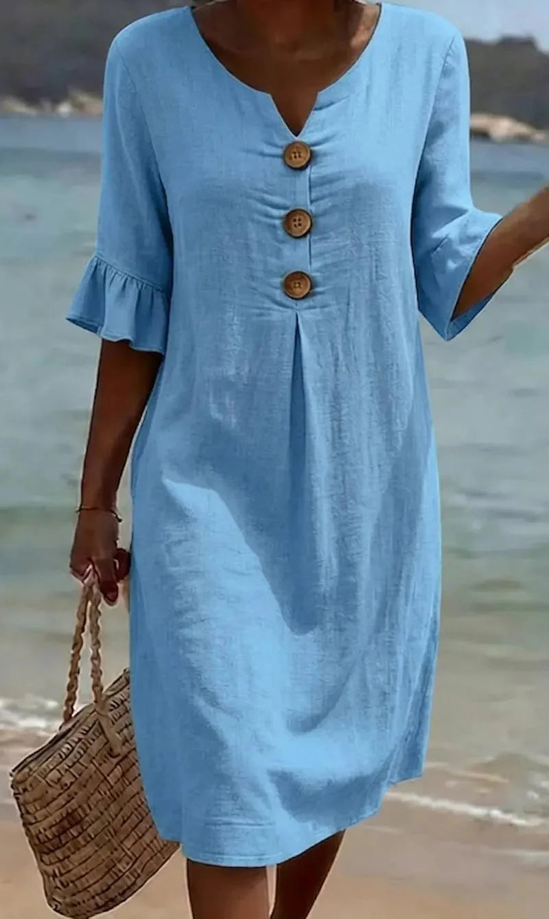 Vestido Clara - Color Liso