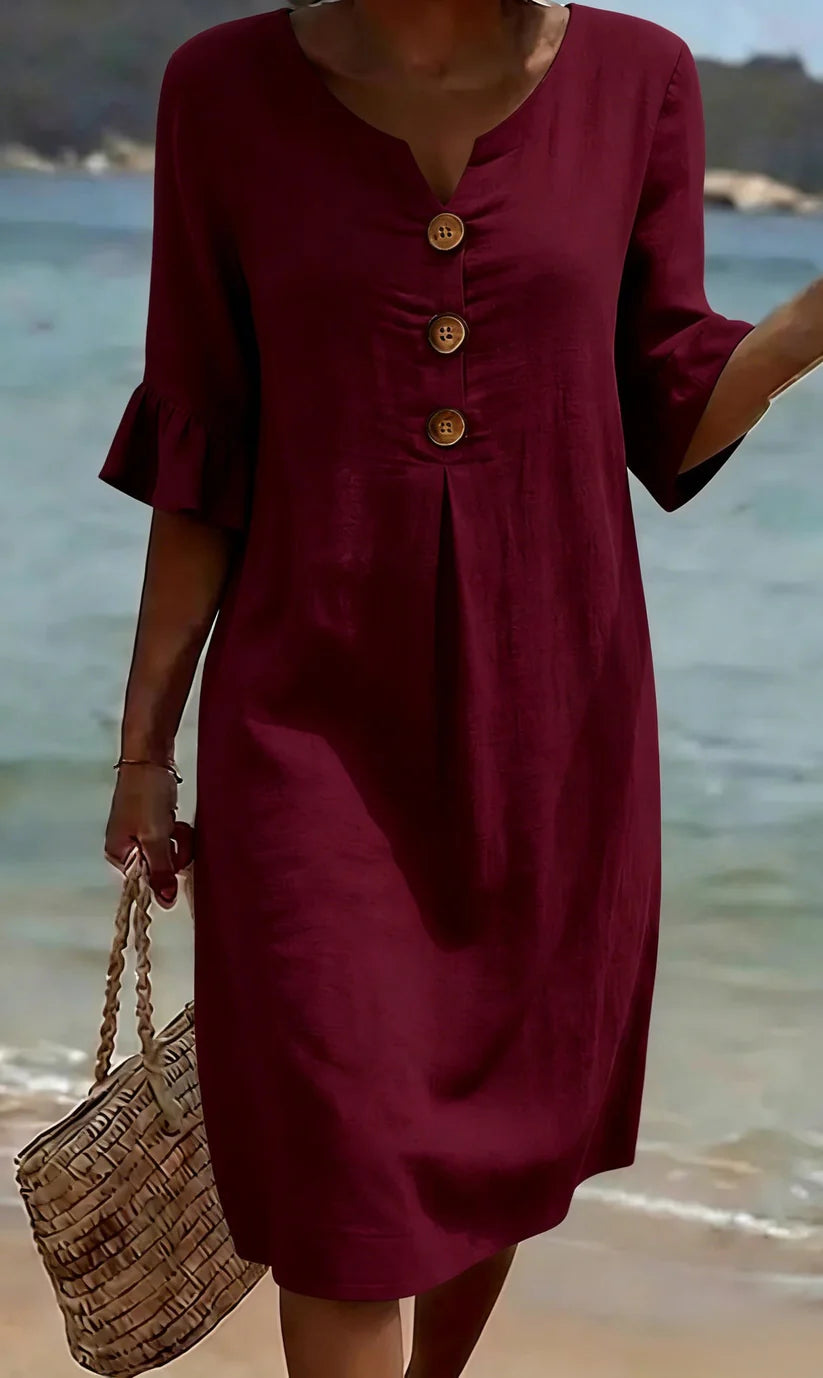 Vestido Clara - Color Liso